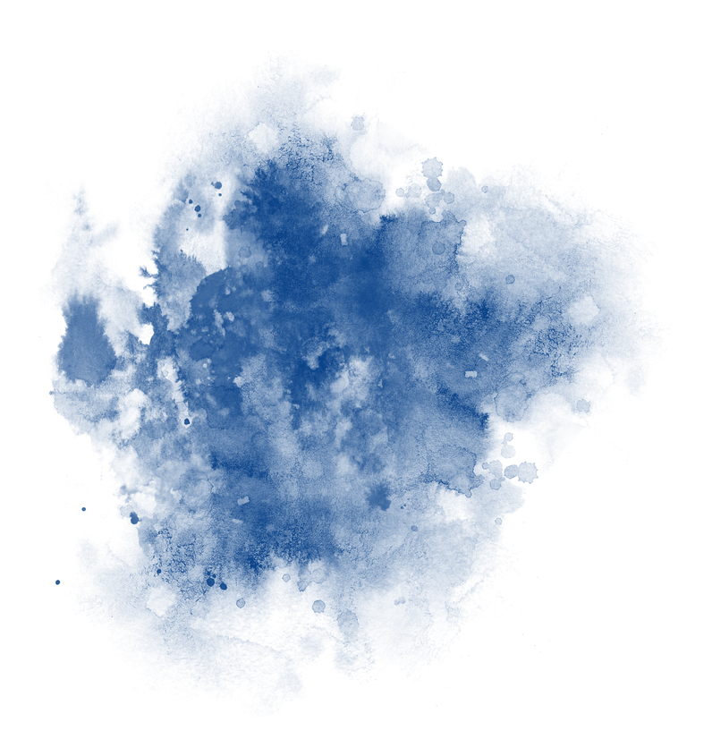 Blue Watercolor Splash Background